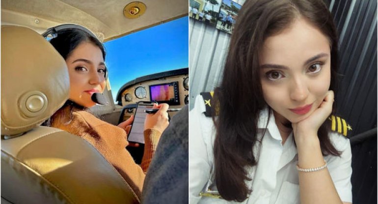 Azərbaycanlı qız ABŞ-də pilot oldu - FOTO