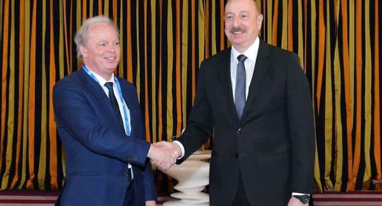 Prezident İlham Əliyev ilə Dünya Bankının baş idarəedici direktorunun görüşü olub