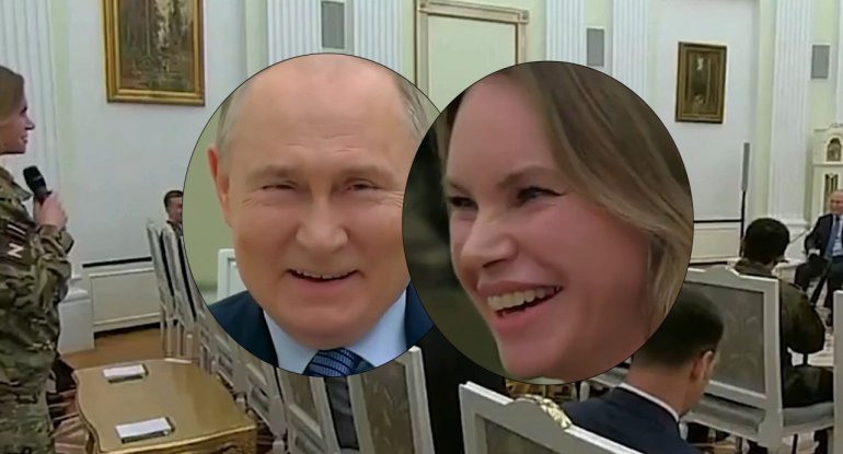 Putin hər kəsin gözü qarşısında ona kompliment dedi - VİDEO