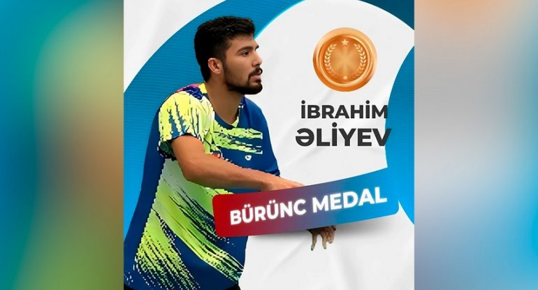 İbrahim Əliyev beynəlxalq turnirdə bürünc medal qazanıb 