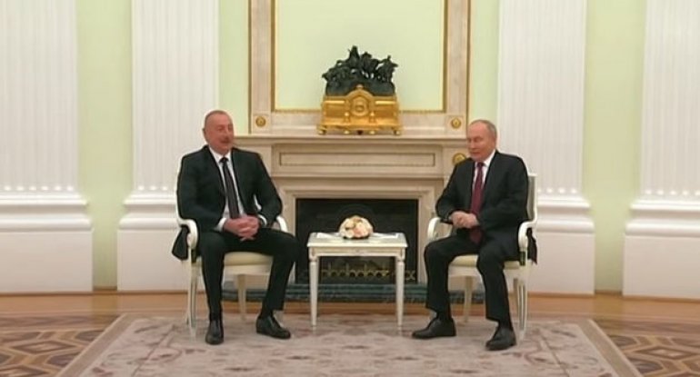 Moskvada İlham Əliyevin Vladimir Putinlə görüşü olub - YENİLƏNİB - VİDEO