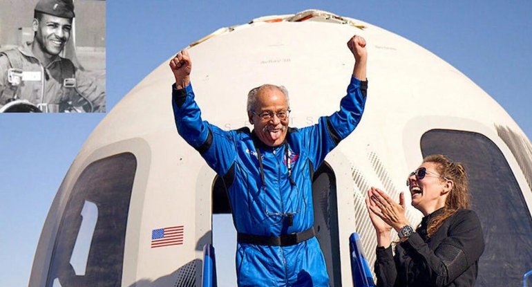 ABŞ-ın ilk qaradərili astronavtı 90 yaşında kosmosa uçdu