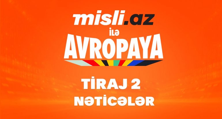 “Misli.az ilə Avropaya” – 2-ci tirajın nəticələri