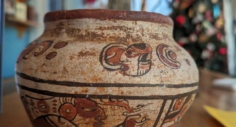 Beş dollara alınan qədim Maya vazası Meksikaya qaytarıldı - FOTO