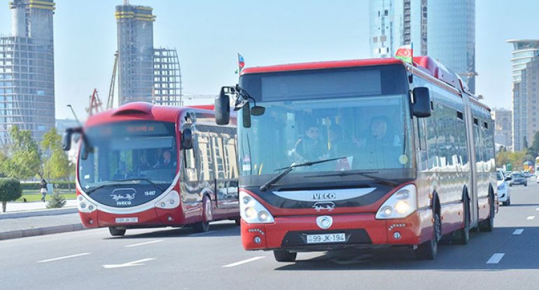 Bu avtobusların hərəkət cədvəli dəyişdirildi