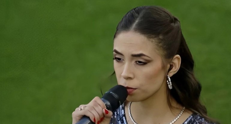 Slovakiyada Azərbaycan himnini oxuyan qadın kimdir? - VİDEO