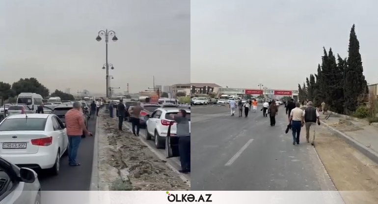 Bakıda insanların tıxacdan "çıxış yolu" - VİDEO