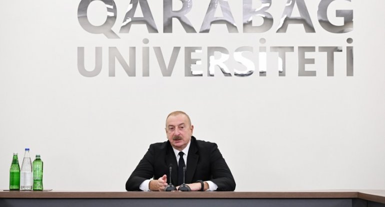 Azərbaycan Prezidenti: Qarabağ Universitetinin yaradılması tarixi hadisədir