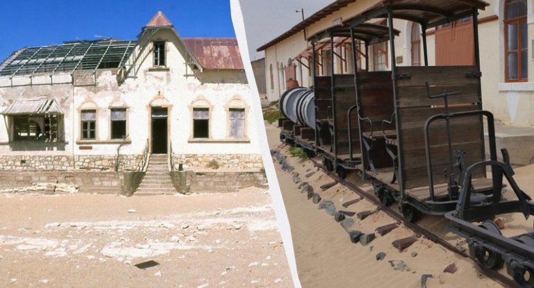 Səhranın udduğu tərk edilmiş xəyal şəhəri: Kolmanskop niyə məhv oldu? - FOTO