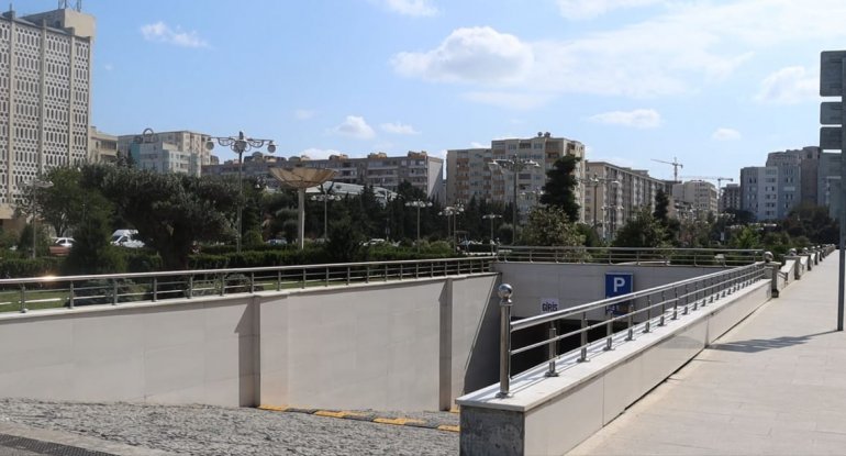 Bakıda daha bir yeraltı parklanma məntəqəsi istifadəyə verildi - FOTO