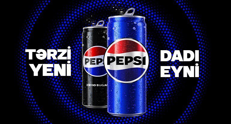 Pepsi dünyada 120 ölkədə vizual görkəmini dəyişərək 14 ildən sonra yeni görünüşünü təqdim edir - FOTO