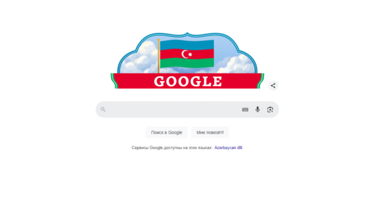 “Google” Azərbaycan bayrağının rənglərində dudl hazırlayıb