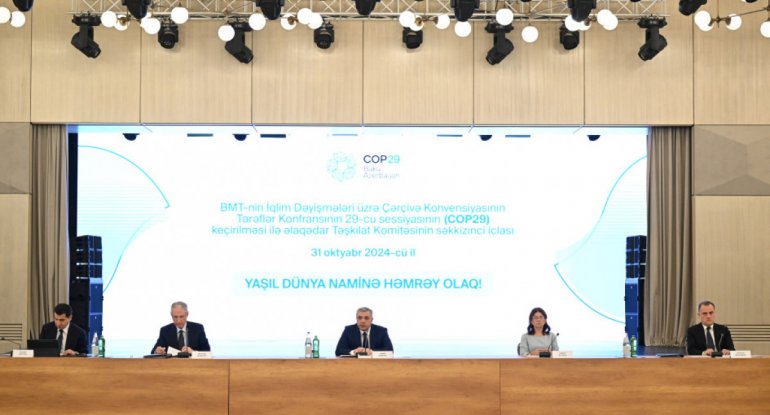 COP29 ilə əlaqədar Təşkilat Komitəsinin səkkizinci iclası keçirilib