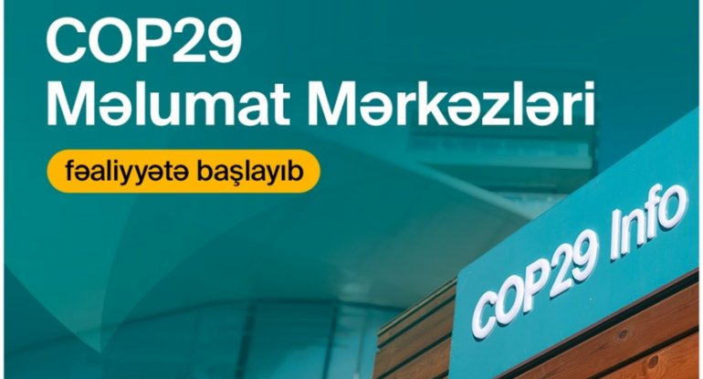 COP29 Məlumat mərkəzləri fəaliyyətə başlayıb