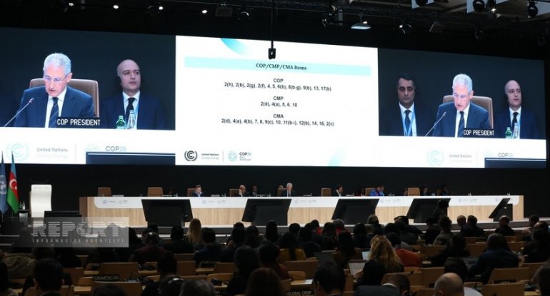 COP29-un yekun plenar iclasında Paris İqlim Razılaşmasının 6.2 və 6.4-cü bəndləri təsdiqlənib - YENİLƏNİB