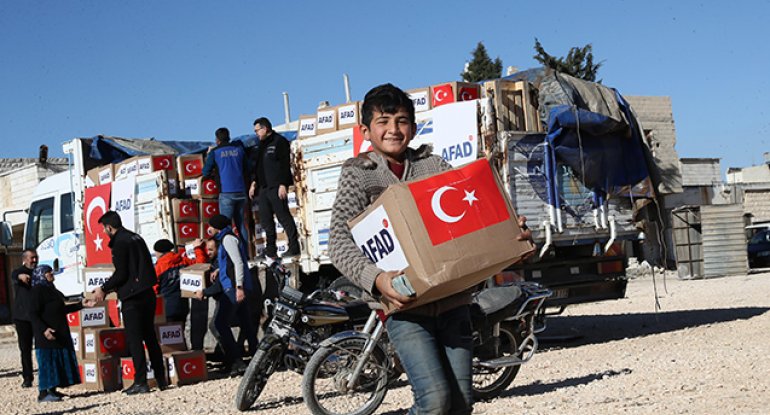 Türkiyə Suriyaya humanitar yardım göndərdi