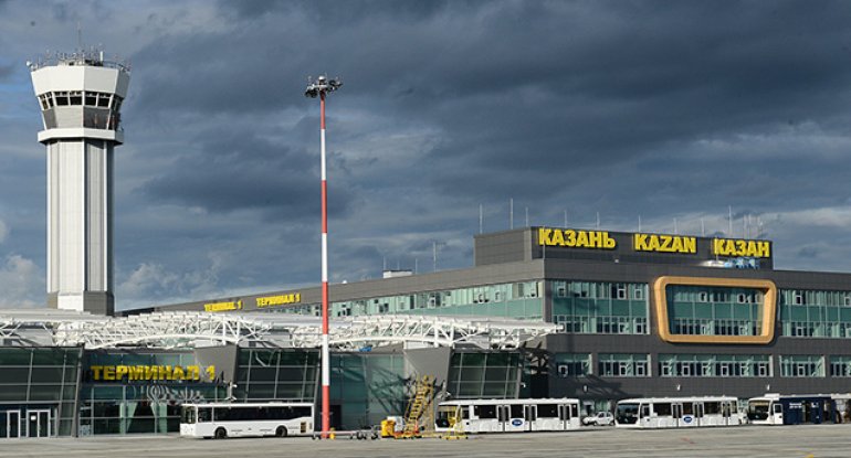 Kazan aeroportunda uçuşlar dayandırıldı