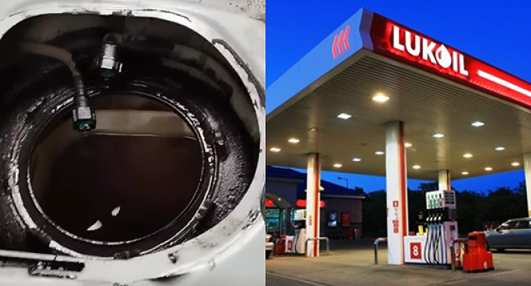 “Lukoil”da benzin yerinə su vurulub? - Video