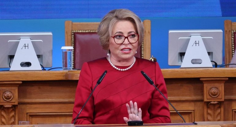 Valentina Matviyenko Azərbaycan Prezidentini təbrik edib