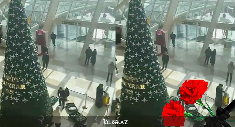 Qəzadan sonra Bakı aeroportunda yolka söküldü - Video