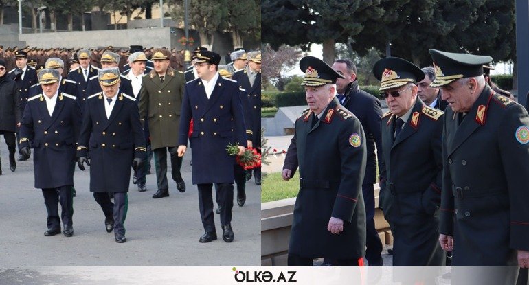 Fövqəladə Hallar Nazirliyi və Baş Prokurorluq Şəhidlər xiyabanında - FOTO