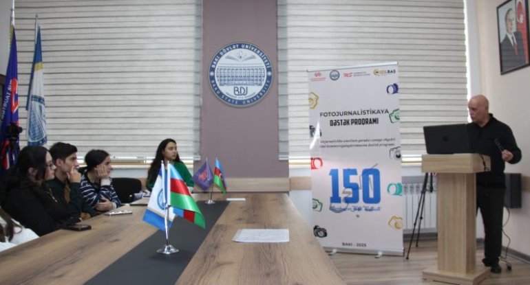 BDU-da &ldquo;Fotojurnalistikaya Dəstək Proqramı&rdquo; çərçivəsində təlimlər START GÖTÜRDÜ &ndash; FOTO/VİDEO