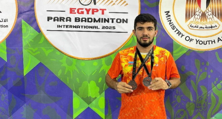 Azərbaycan parabadmintonçusu Misirdə iki bürünc medal qazandı