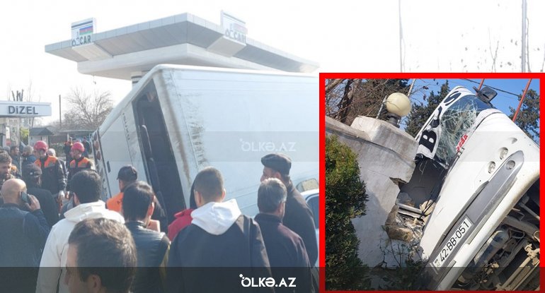 Lənkəranda sərnişin avtobusu aşıb, xəsarət alanlar var -&nbsp;FOTO (YENİLƏNİB)