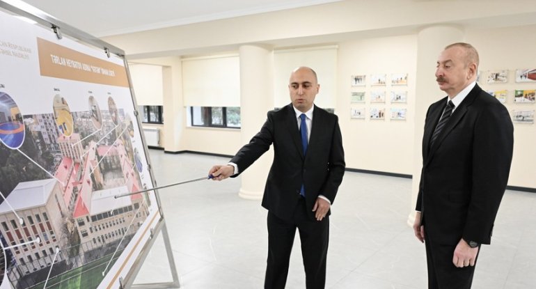 İlham Əliyev &ldquo;Vətən&rdquo; İdman Liseyində - FOTO