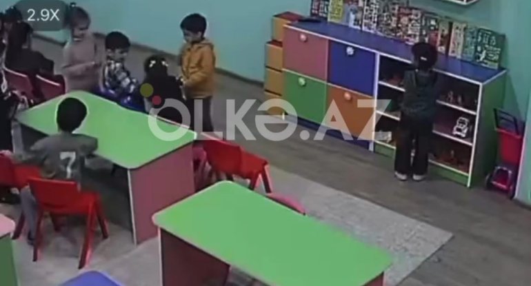 Bakıda bağçada uşaqlar döyülür? - İddia (VİDEO)