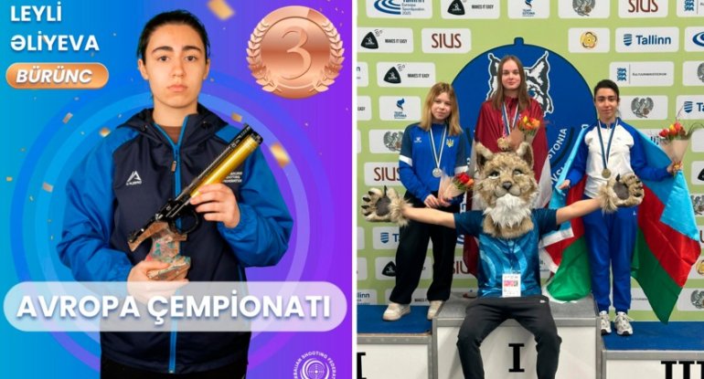 Azərbaycanın güllə atıcısı bürünc medal qazanıb
