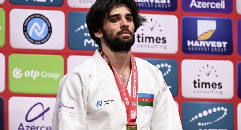 &ldquo;Böyük Dəbilqə&rdquo;: Azərbaycan cüdoçusu qızıl medal qazandı