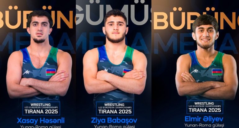 Azərbaycan güləşçiləri 1 gümüş, 2 bürünc medal qazandılar