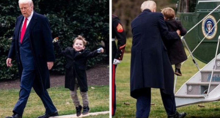 İlon Maskın oğlu Donald Trampla birlikdə vaxt keçirib