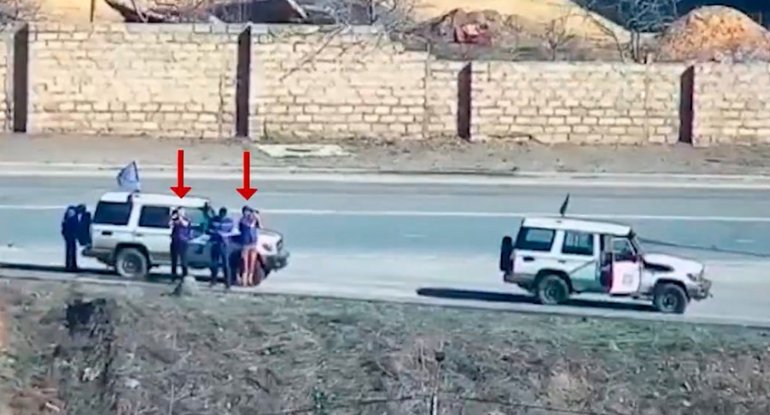 Aİ missiyasının Azərbaycan sərhədi yaxınlığında yeni görüntüləri yayılıb