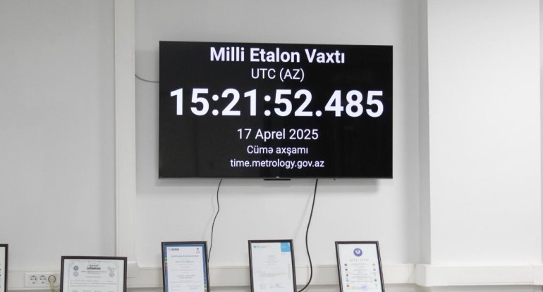 AzMİ-də Milli Etalon Vaxtına görə atom saatları quraşdırıldı - FOTO