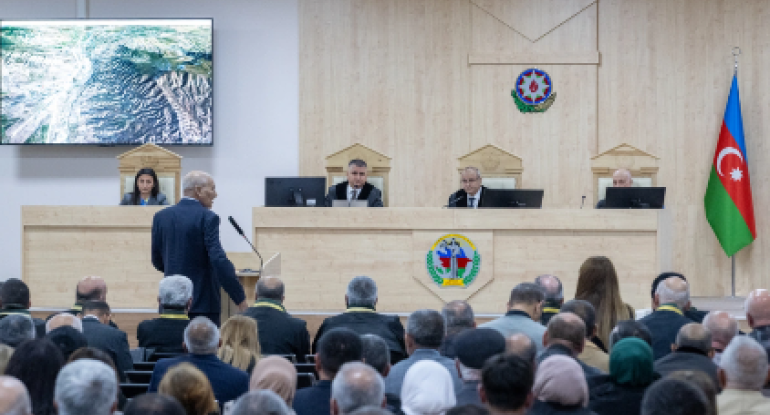 Məhkəmədə Ermənistanın törətdiyi Xocalı soyqırımı ilə bağlı dəhşətli videomateriallar nümayiş etdirildi