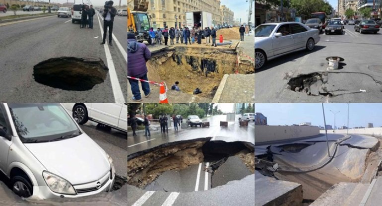 Bakıda yollar niyə çökür? &ndash; Səbəbləri və həlli tapıldı