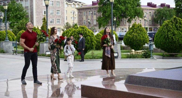 Leyla Əliyeva və Arzu Əliyeva Naxçıvana səfər ediblər