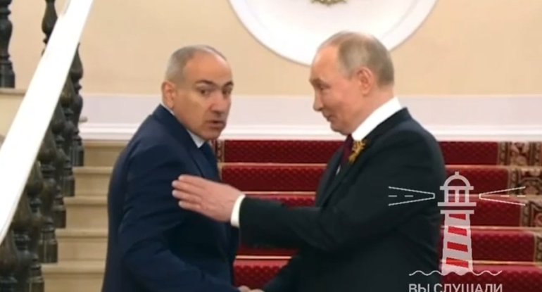 Paşinyan Putinlə görüşəndən sonra yolu səhv saldı - VİDEO
