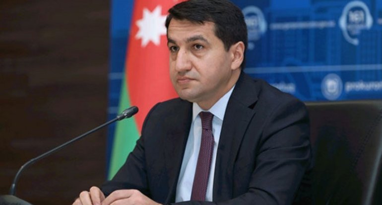 Hikmət Hacıyev rəsmi "X" hesabında Laçından görüntülər paylaşıb