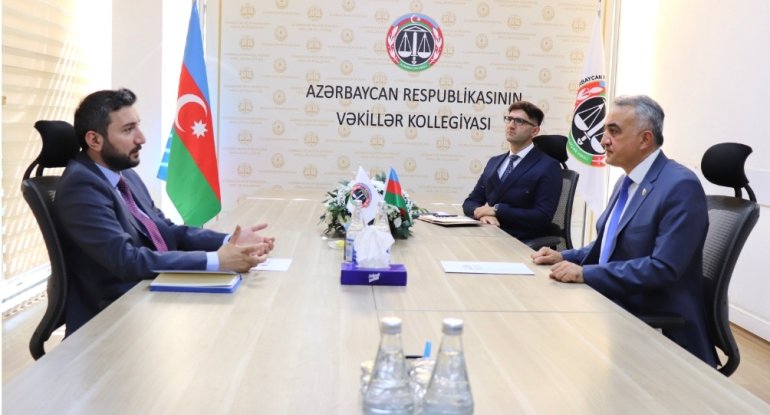 Vəkillər Kollegiyasının sədri dördüncü &ldquo;Yüksəliş&rdquo; müsabiqəsinin qalibi ilə növbəti görüşünü keçirib