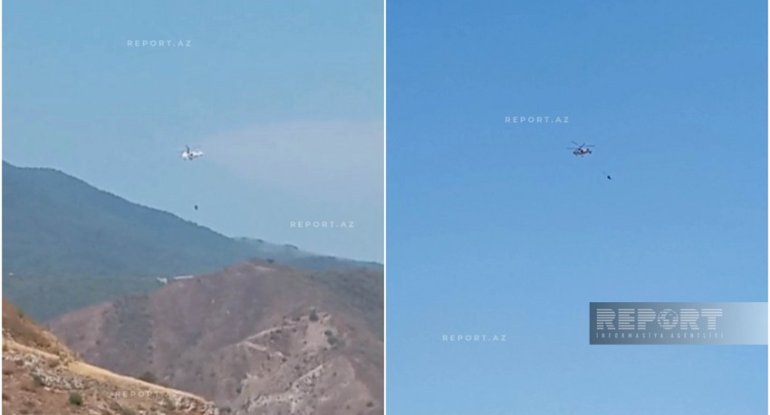 Ağdərədə yanğının söndürülməsinə üç helikopter cəlb olunub