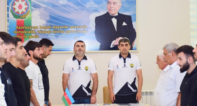 Masallıda mini futbol turnirinin püşkatma mərasimi keçirilib - FOTOLAR