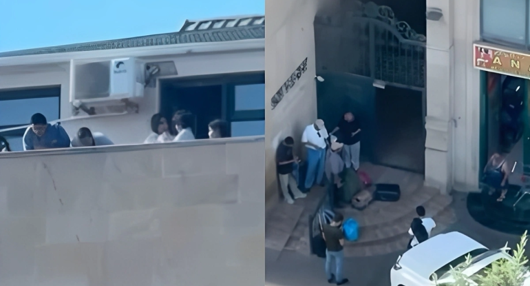 Bakıda ərəb turistlər insanların başına butulka atırlar - İDDİA
