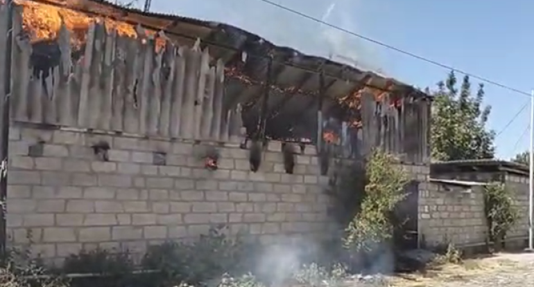 Ağcabədidə yanğın: qadın xəsarət aldı