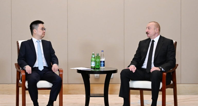 Azərbaycan Prezidenti Sie İ ilə görüşüb