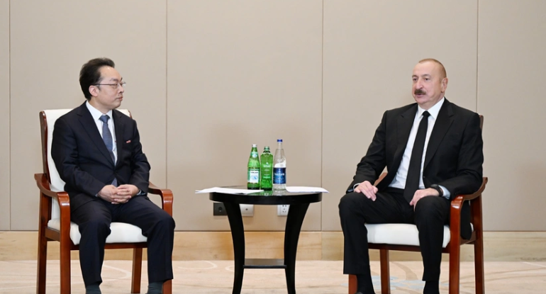 Prezident İlham Əliyev "CETC" korporasiyasının baş direktoru ilə görüşüb