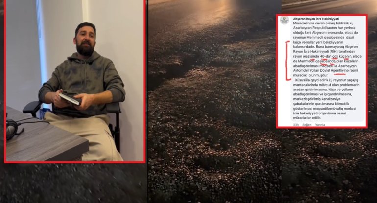 Məşhur stəndapçı yoldan şikayət etdi, qurumlar bir-birinin üstünə atdı - VİDEO
