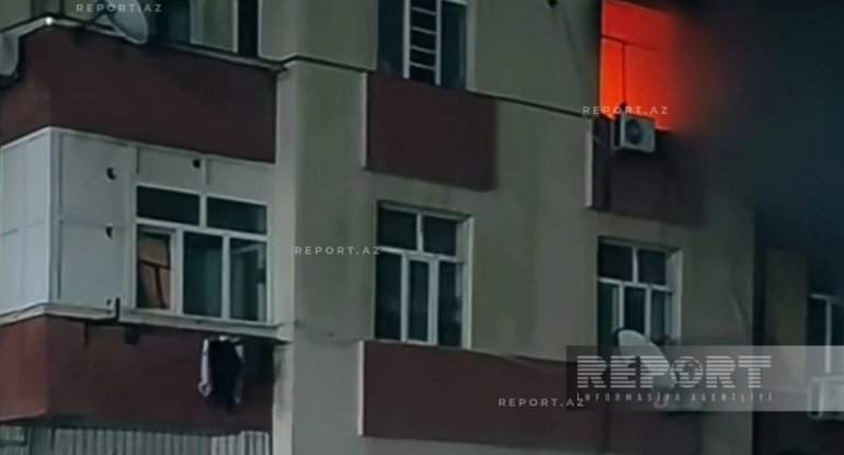 Gənclər şəhərciyində evdə yanğın olub, 15 nəfər təxliyə edilib - YENİLƏNİB